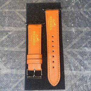 Hermes Paris Custom Apple Watch Band Leather 42/44/45/49MM •New•